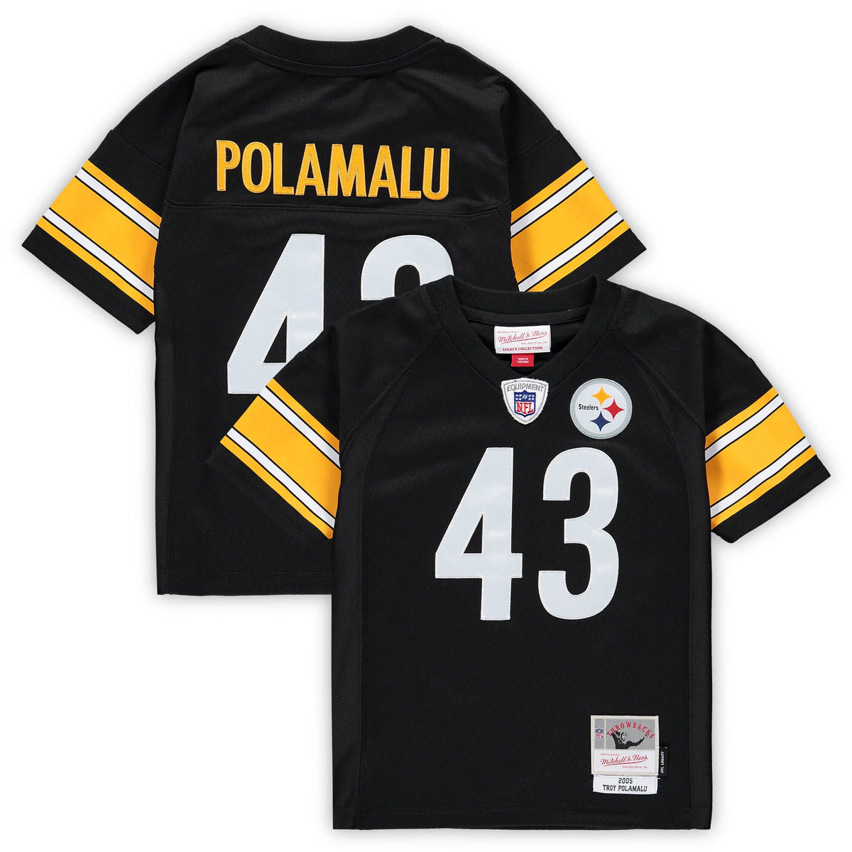 Troy Polamalu Pittsburgh Steelers black jersey