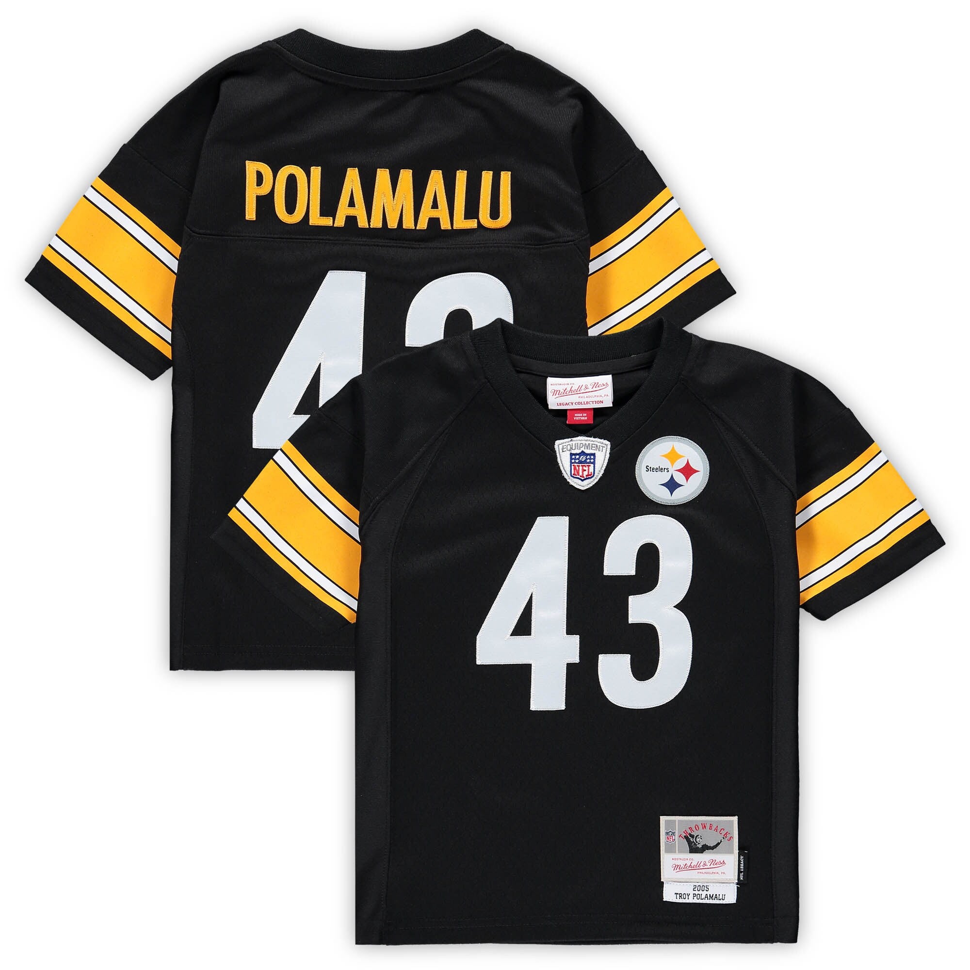 Troy Polamalu Pittsburgh Steelers black jersey