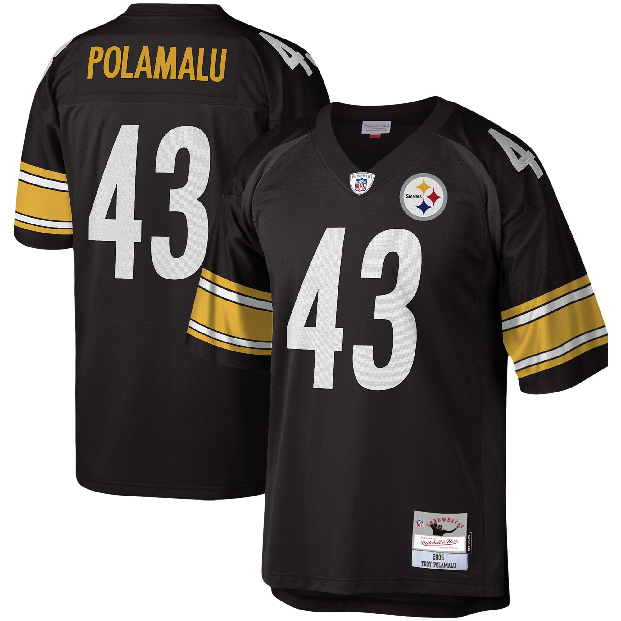 Troy Polamalu Pittsburgh Steelers black jersey