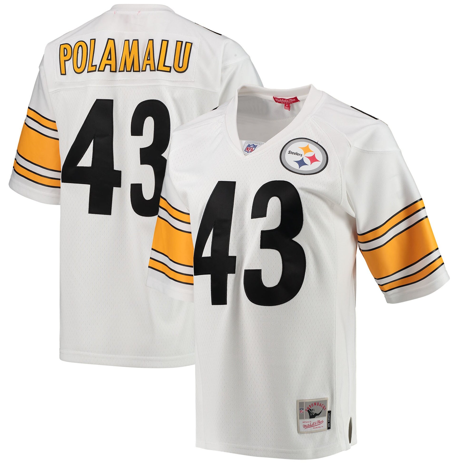 Troy Polamalu Pittsburgh Steelers white jersey