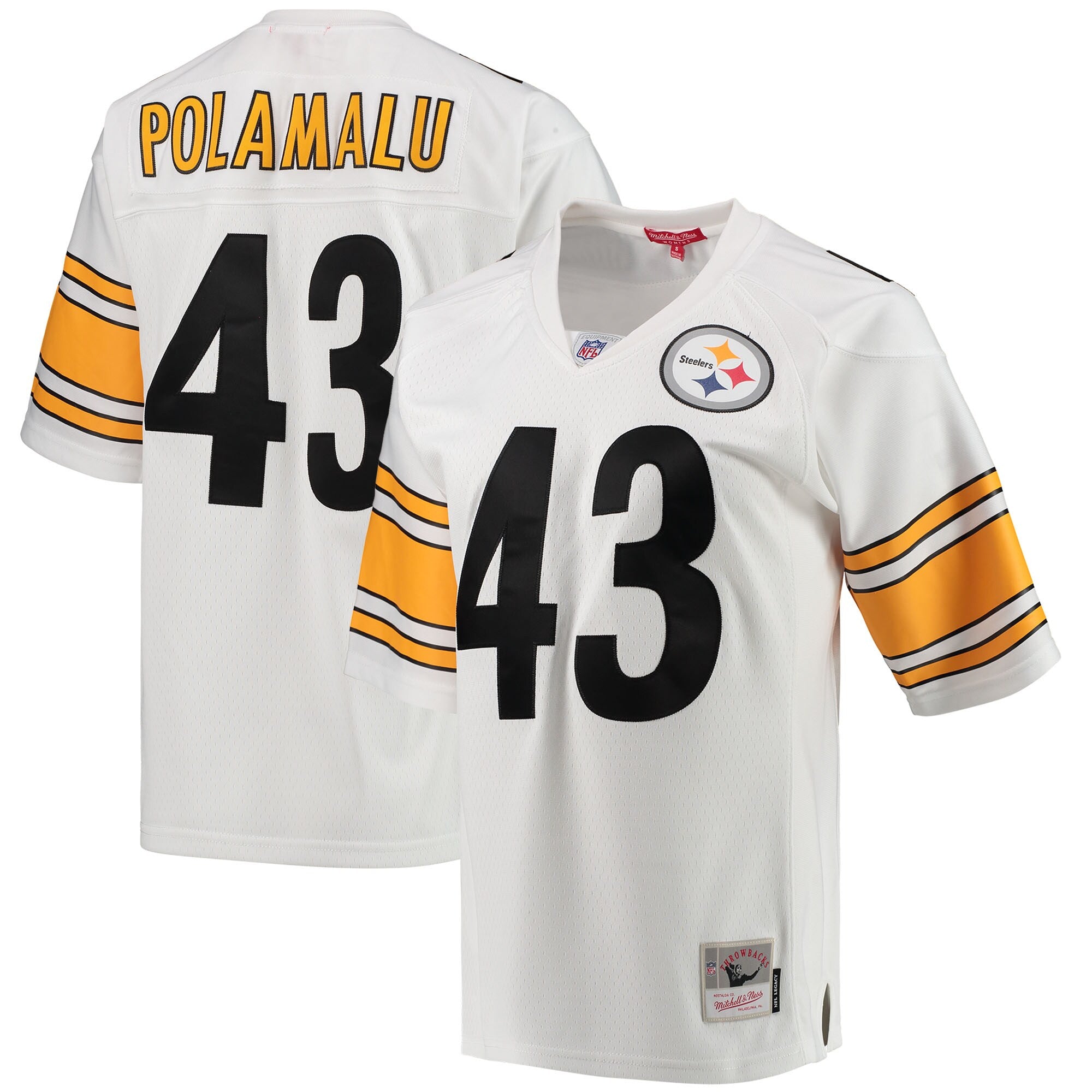 Troy Polamalu Pittsburgh Steelers white jersey