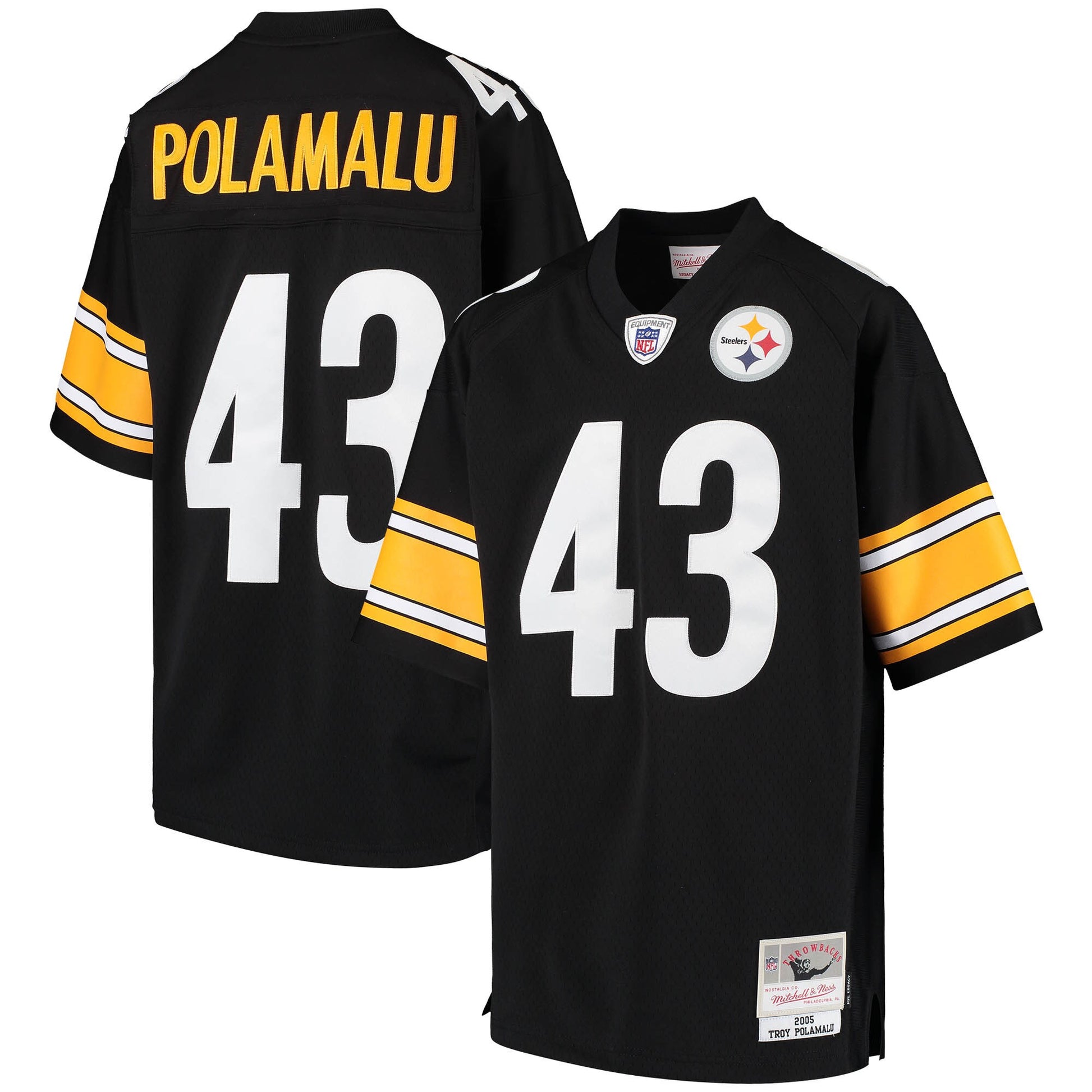 Troy Polamalu Pittsburgh Steelers black jersey
