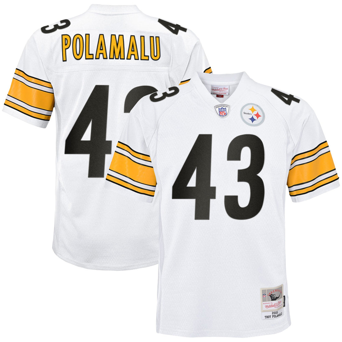 Troy Polamalu Pittsburgh Steelers white jersey