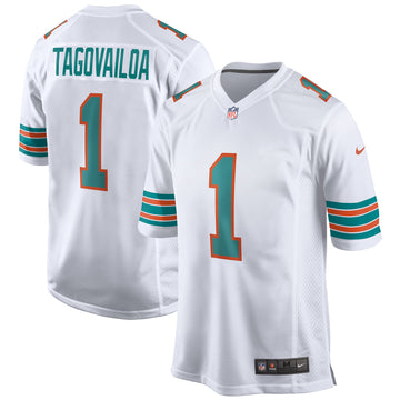 Tua Tagovailoa Miami Dolphins white Alternate jersey