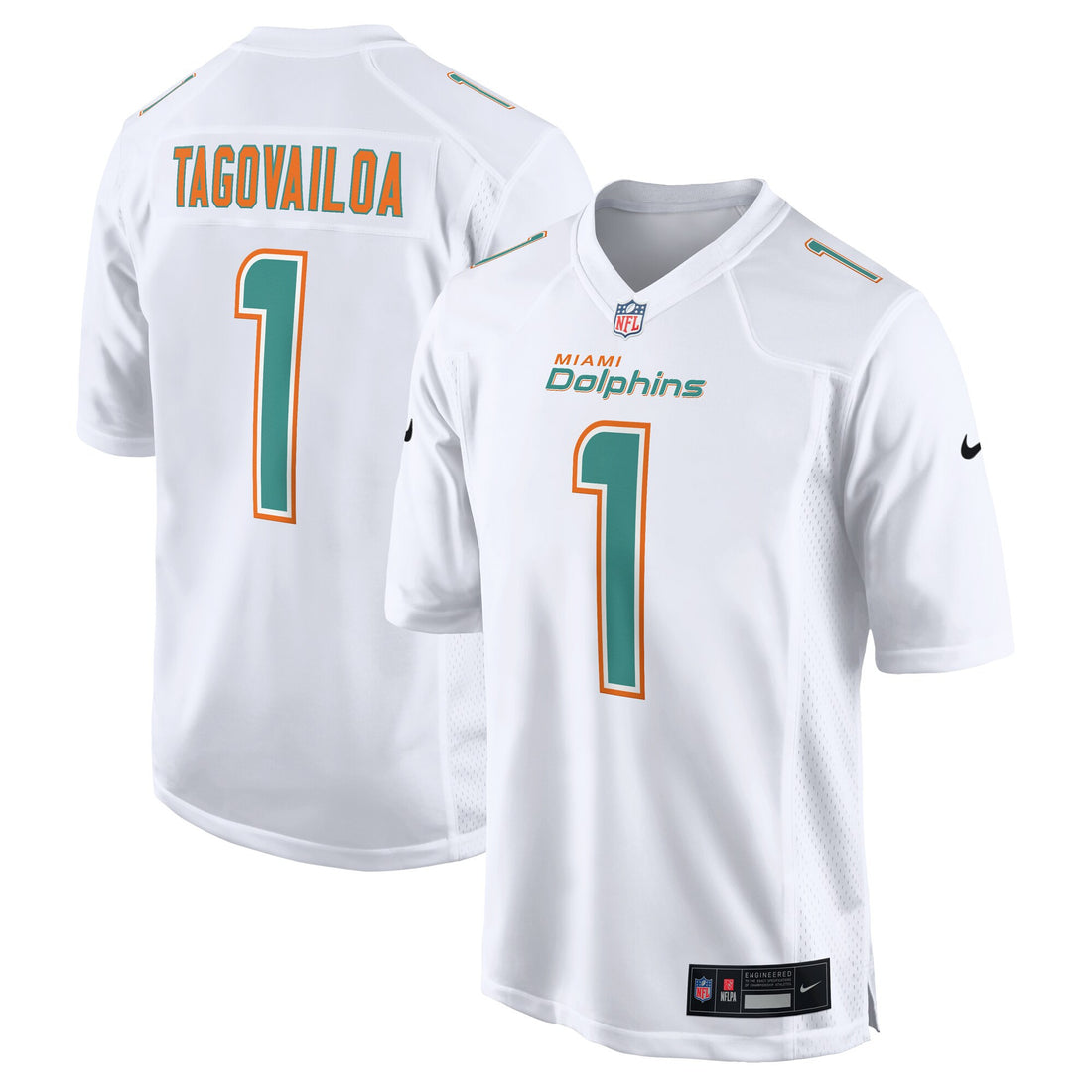Tua Tagovailoa Miami Dolphins white Fashion jersey