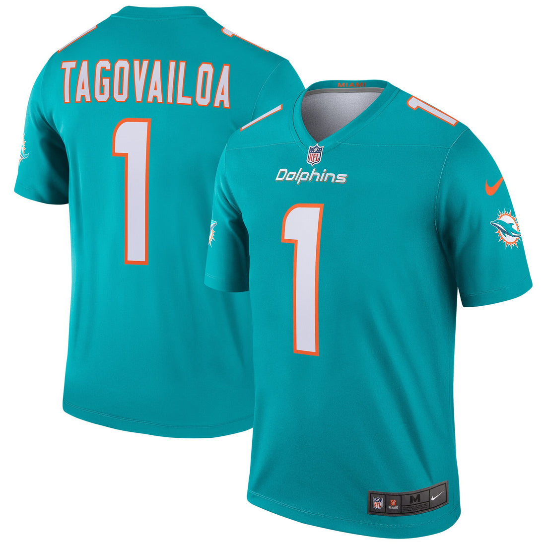 Tua Tagovailoa Miami Dolphins aqua Legend jersey