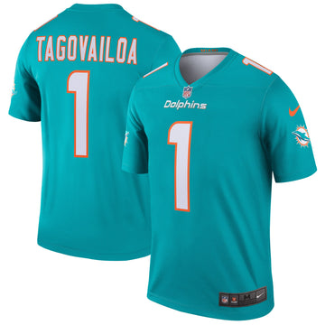 Tua Tagovailoa Miami Dolphins aqua Legend jersey
