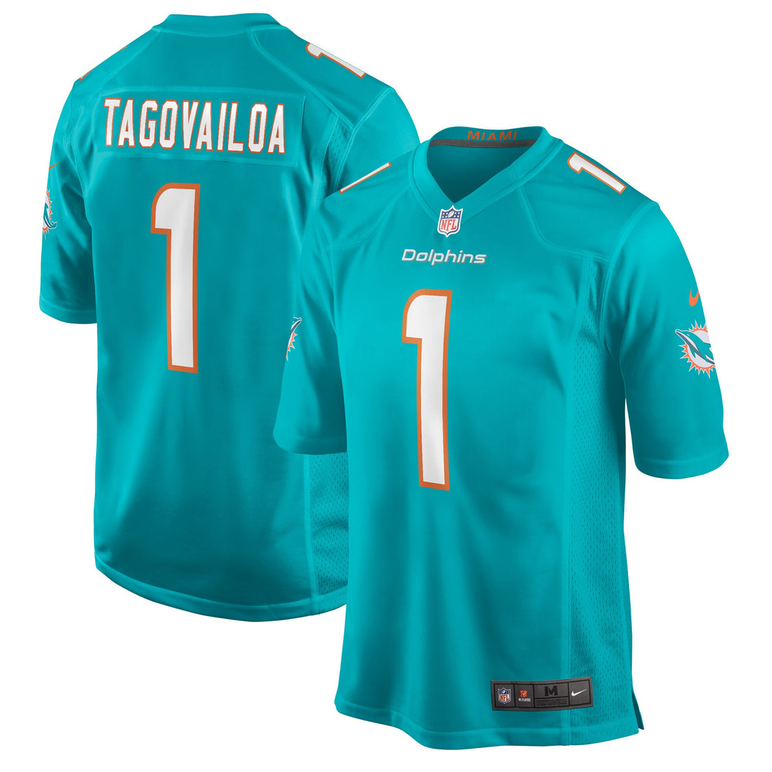 Tua Tagovailoa Miami Dolphins aqua jersey