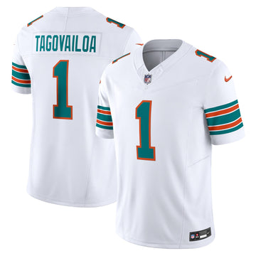 Tua Tagovailoa Miami Dolphins white Vapor jersey