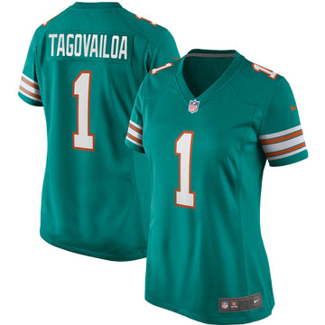 Tua Tagovailoa Miami Dolphins aqua Alternate jersey