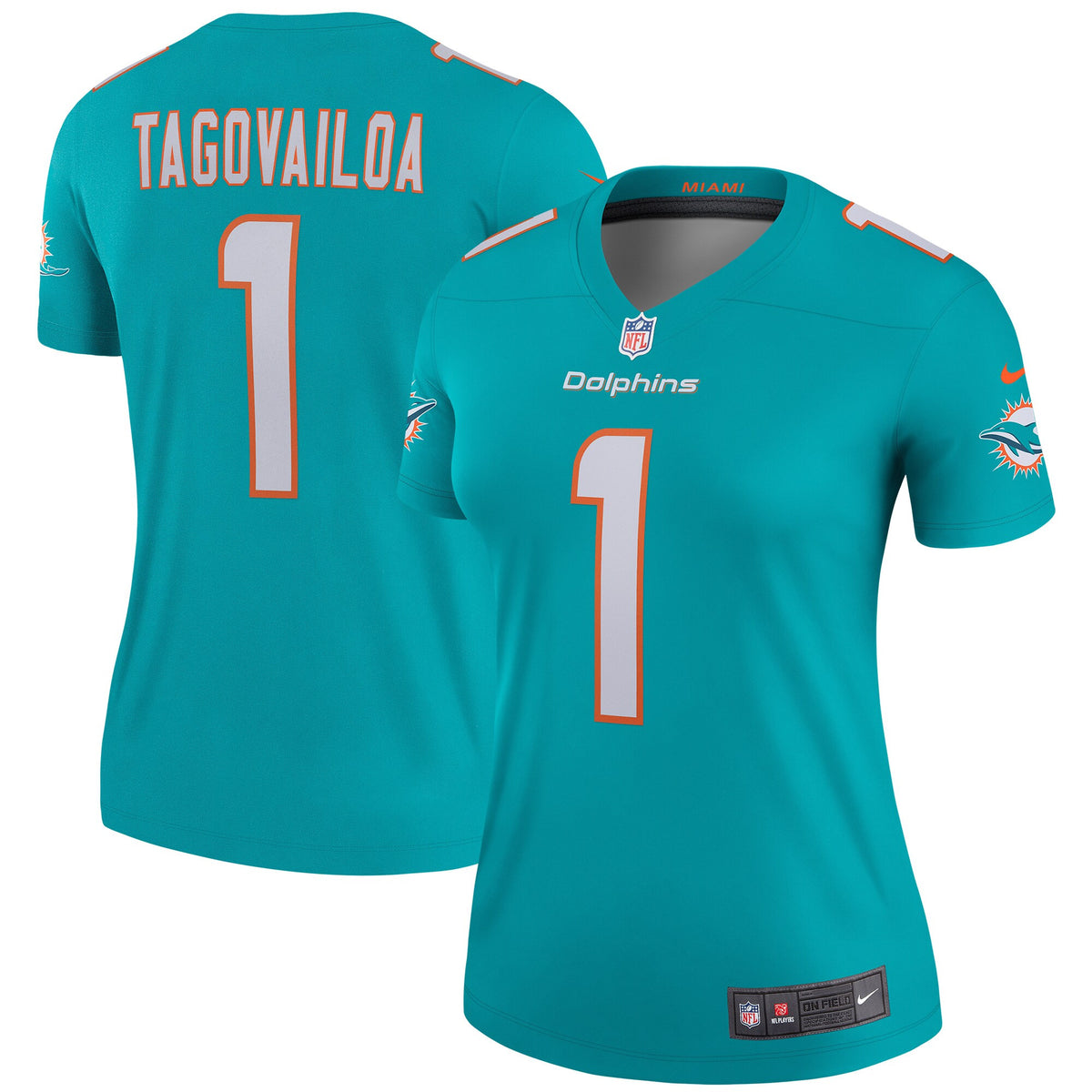 Tua Tagovailoa Miami Dolphins aqua Legend jersey