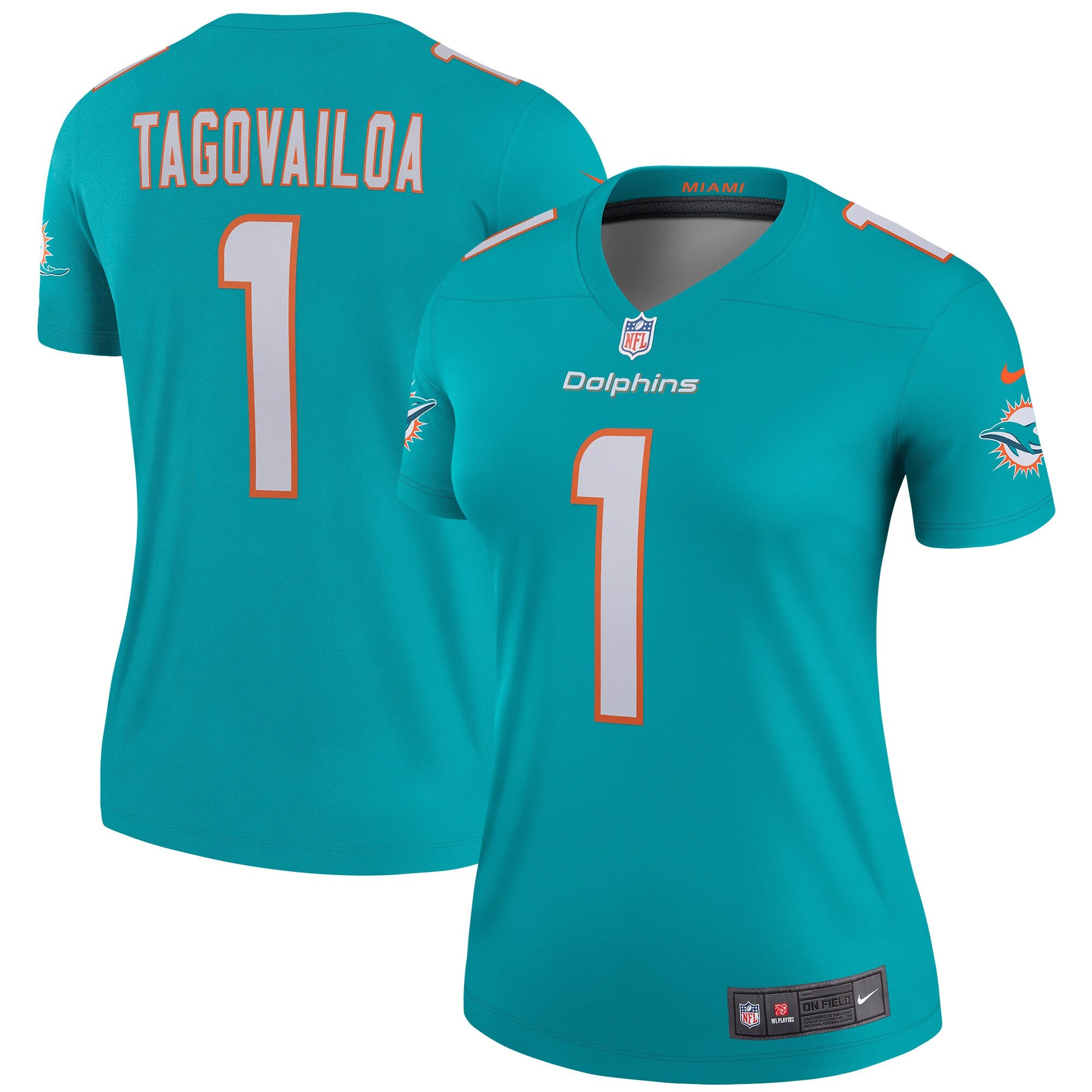 Tua Tagovailoa Miami Dolphins aqua Legend jersey
