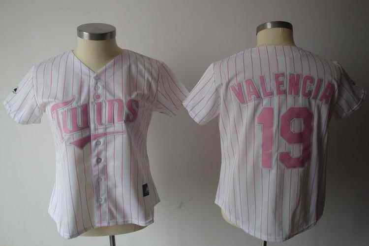Valencia White Minnesota Twins pink jersey