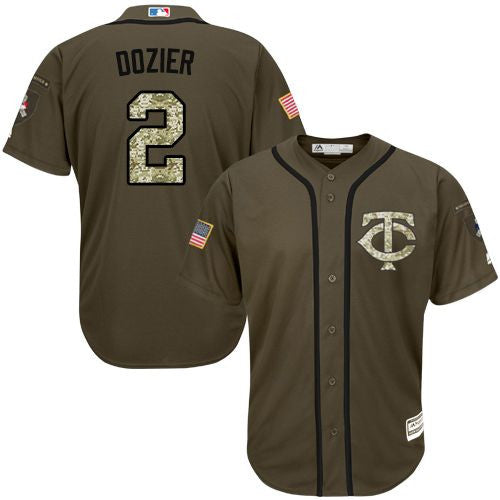 Brian Dozier Minnesota Twins green Salute To Service jersey
