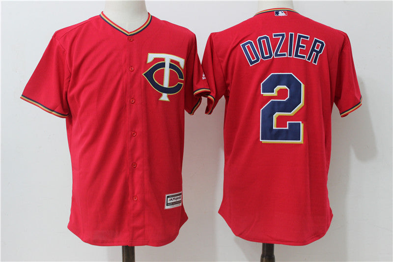 Brian Dozier Minnesota Twins red Alternate jersey