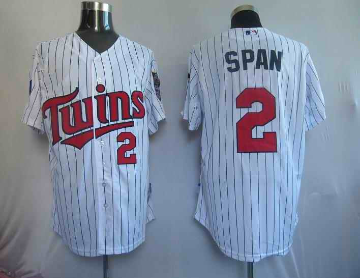 D.Span Minnesota Twins white jersey
