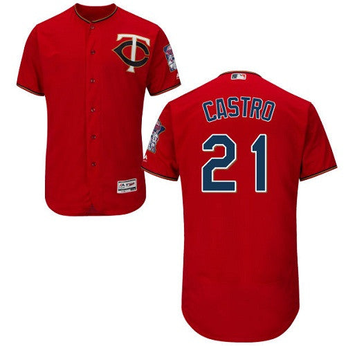 Jason Castro Minnesota Twins red jersey