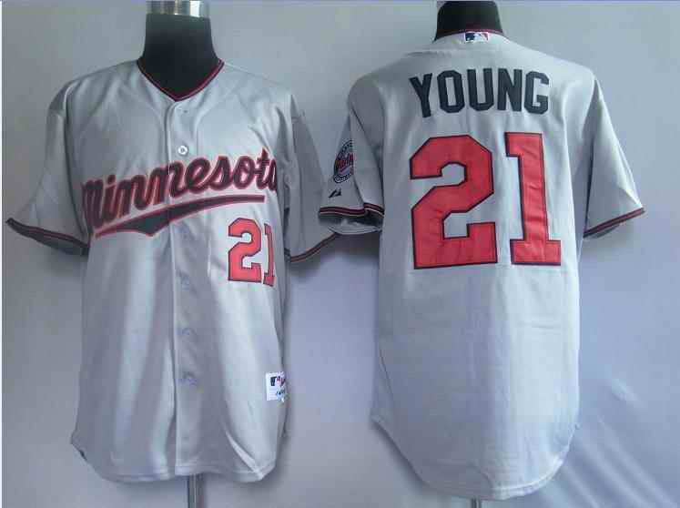 Young Minnesota Twins grey jersey