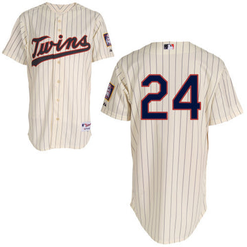 Plouffe Minnesota Twins cream jersey