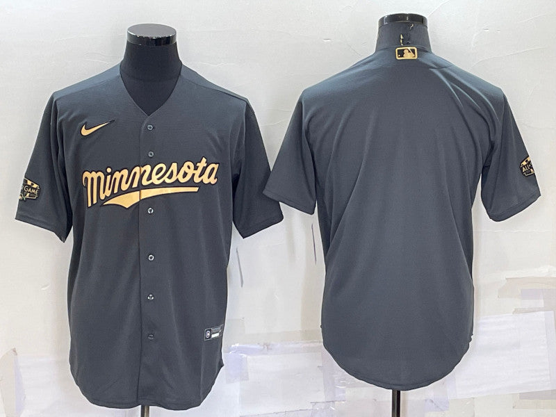 Custom Minnesota Twins charcoal All-Star jersey