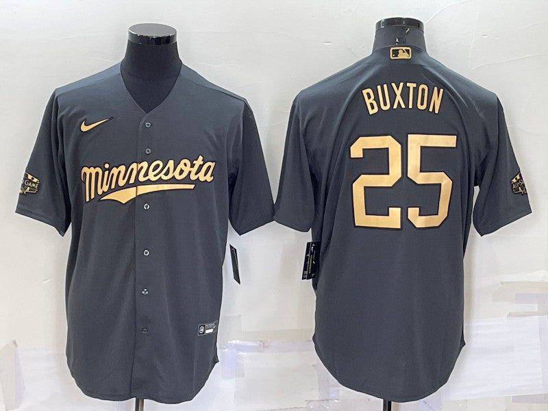 Byron Buxton Minnesota Twins charcoal All-Star jersey