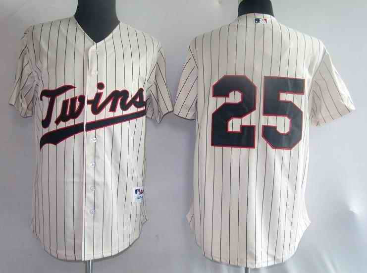 Jim Thome Minnesota Twins cream jersey