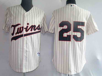 Jim Thome Minnesota Twins cream jersey
