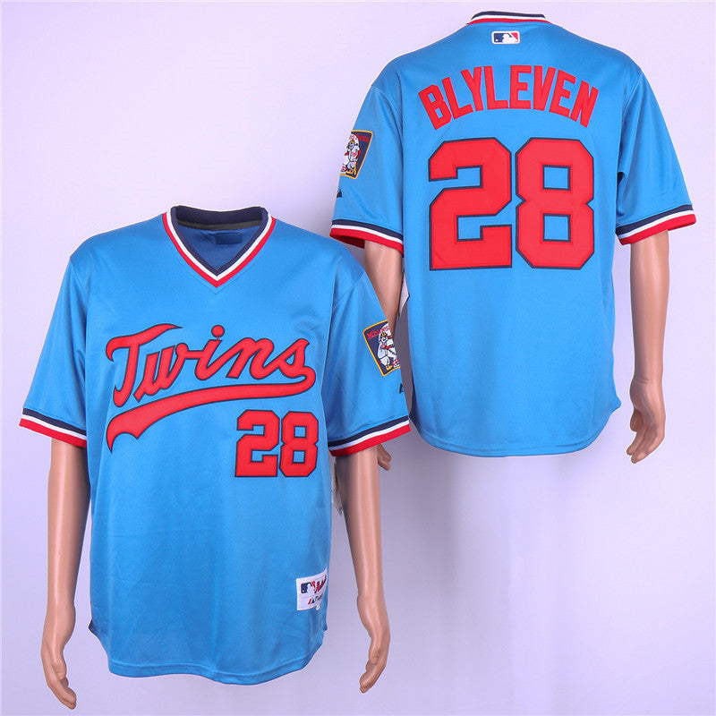 Bert Blyleven Minnesota Twins blue jersey