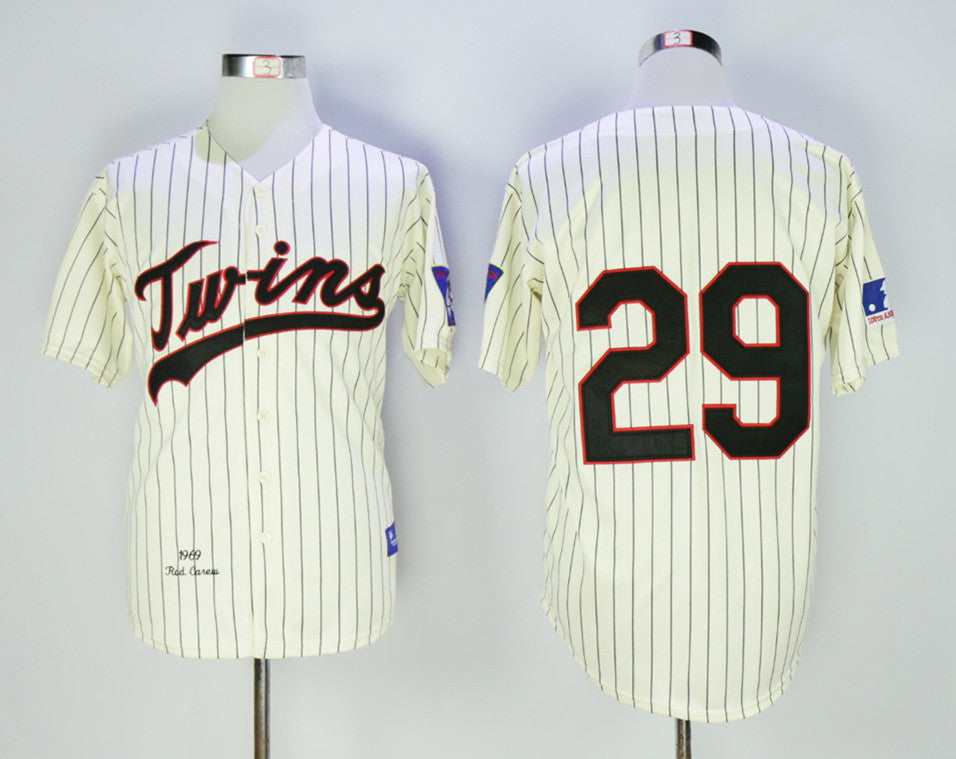Rod Carew Minnesota Twins cream Throwback jersey