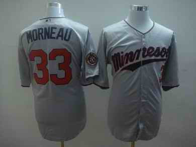 Justin Morneau Minnesota Twins grey jersey