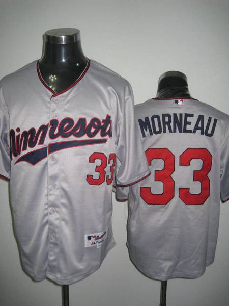 Justin Morneau Minnesota Twins grey jersey
