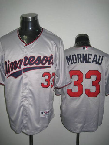 Justin Morneau Minnesota Twins grey jersey