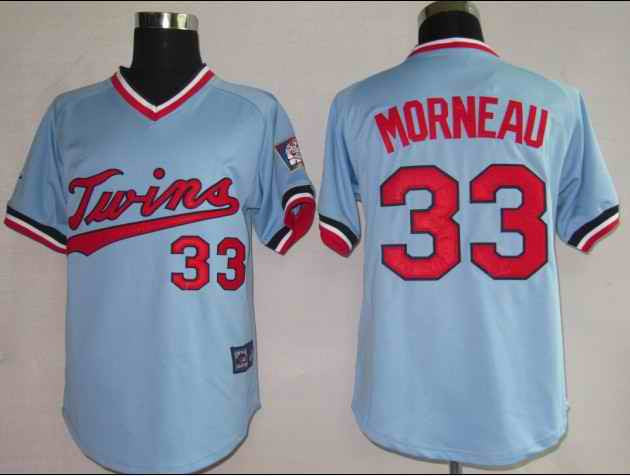 Morneau Minnesota Twins blue Throwback jersey