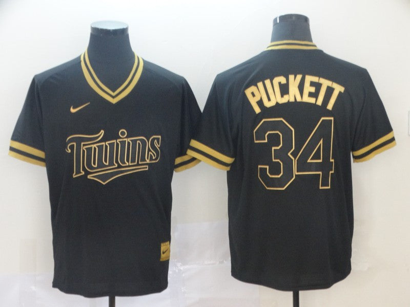 Kirby Puckett Minnesota Twins black Legend jersey