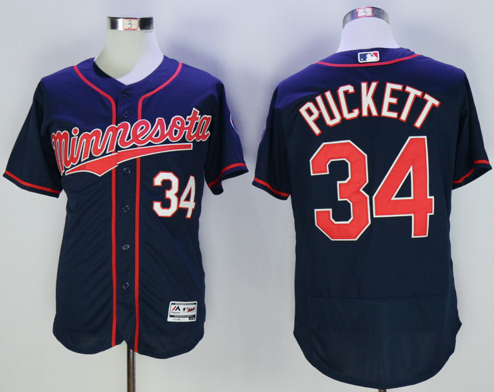 Kirby Puckett Minnesota Twins navy jersey