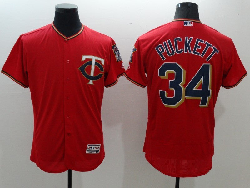 Kirby Puckett Minnesota Twins red jersey