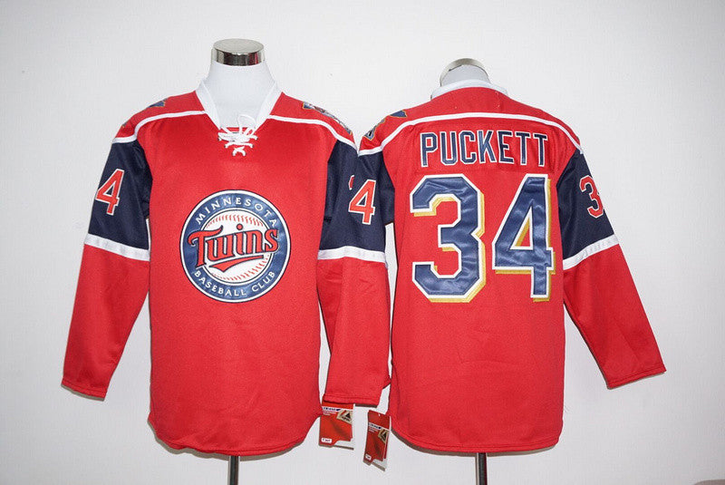 Kirby Puckett Minnesota Twins red jersey