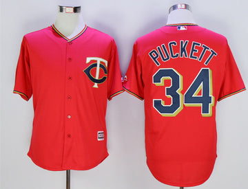 Kirby Puckett Minnesota Twins red jersey