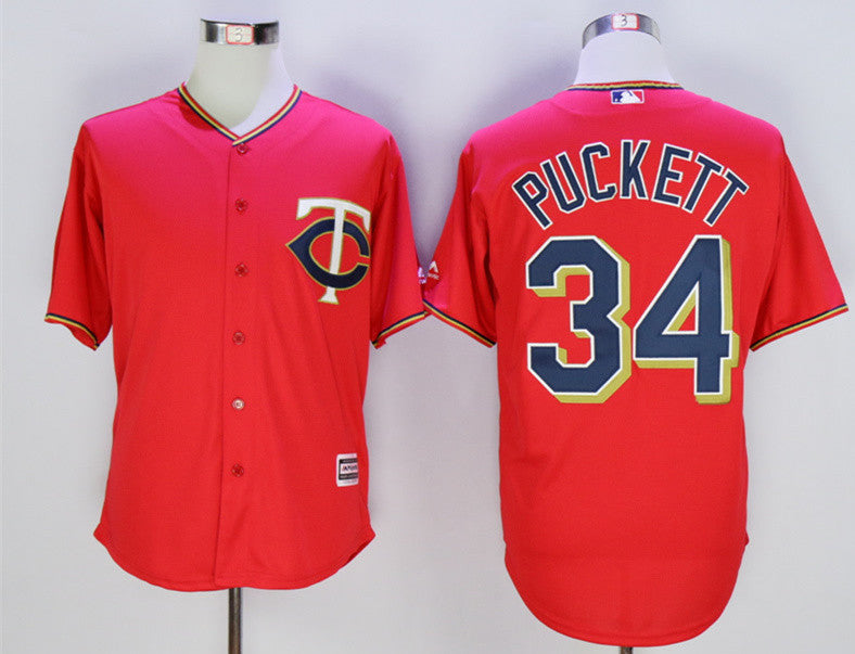 Kirby Puckett Minnesota Twins red jersey