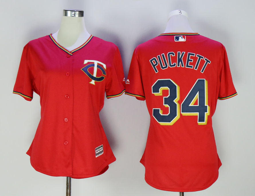 Kirby Puckett Minnesota Twins red jersey