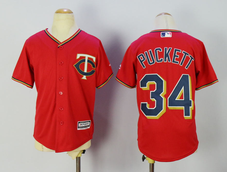 Kirby Puckett Minnesota Twins red jersey