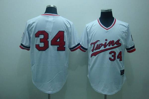 Kirby Puckett Minnesota Twins white Throwback jersey