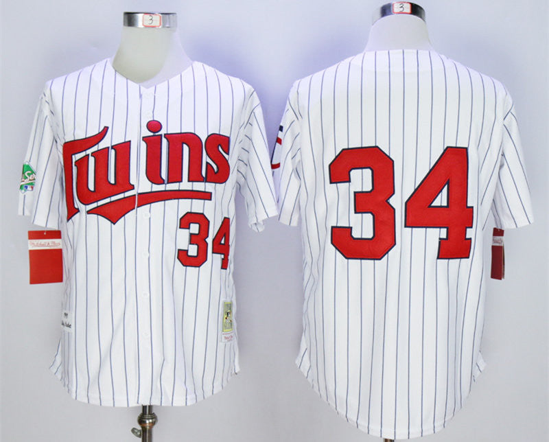 Kirby Puckett Minnesota Twins white Throwback jersey