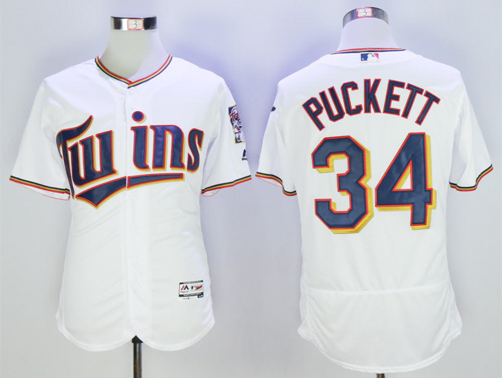 Kirby Puckett Minnesota Twins white jersey