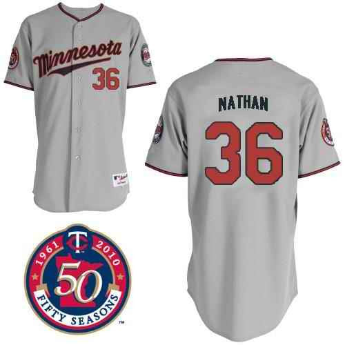Nathan Minnesota Twins grey jersey