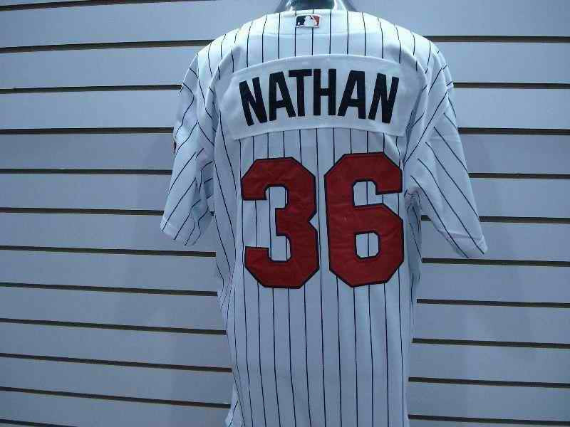 Nathan Minnesota Twins white jersey
