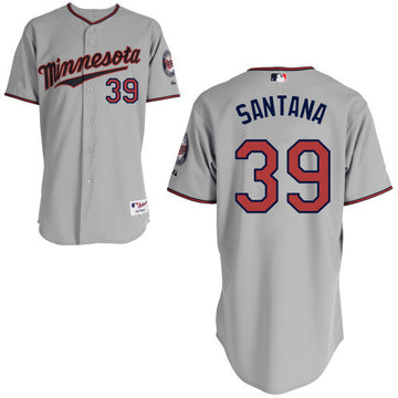 Santana Minnesota Twins grey jersey