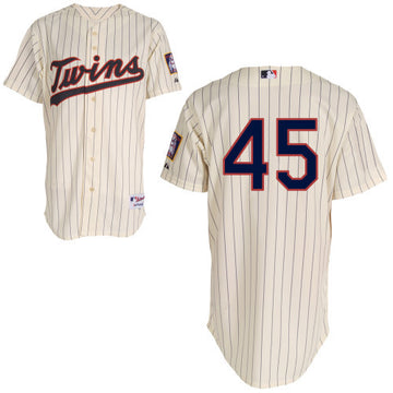 Hughes Minnesota Twins cream jersey