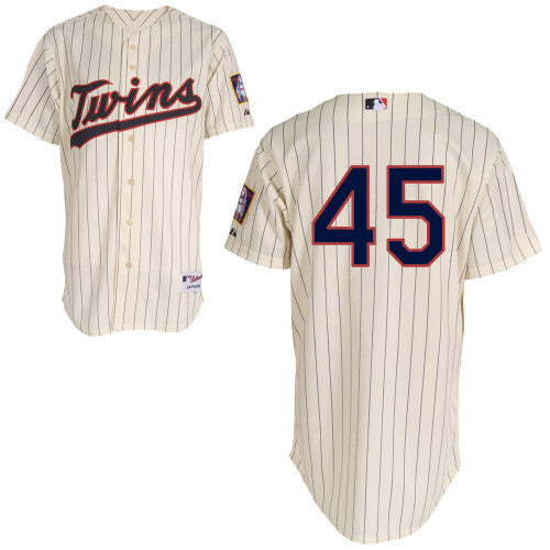 Hughes Minnesota Twins cream jersey
