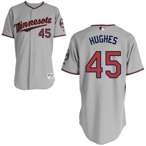 Hughes Minnesota Twins grey jersey